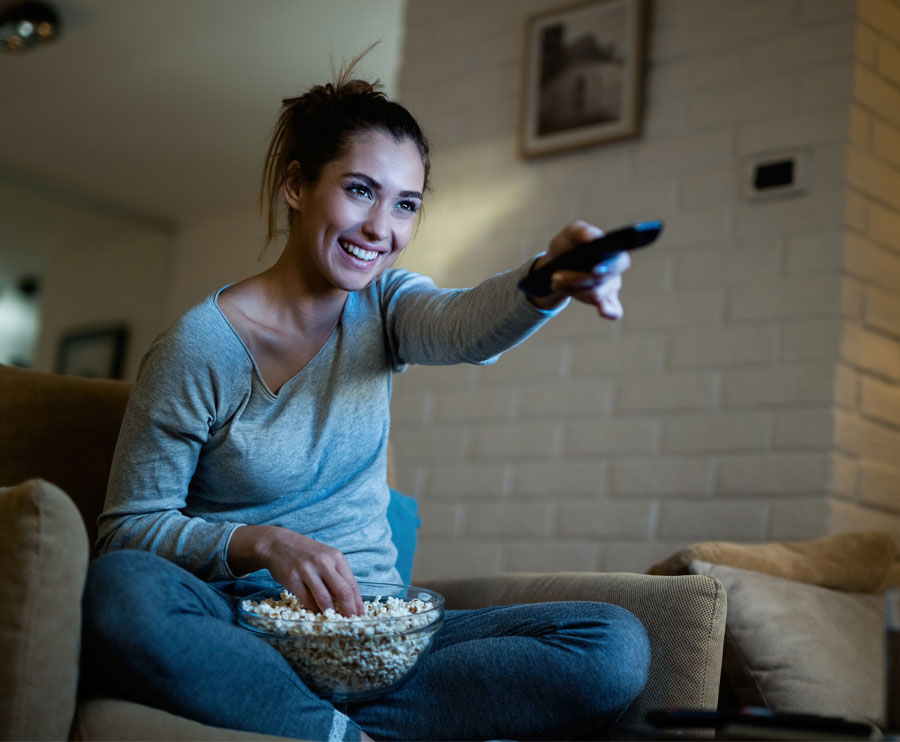 young-woman-watching-IPTV